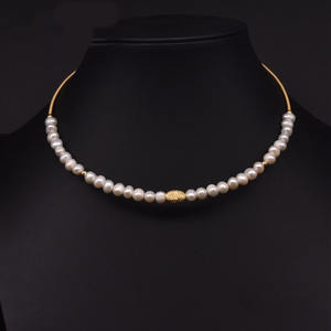 Collar de Perlas Cultivadas, Diseño Moderno para Mujer, Estilo Formal para Fiestas, Longitud Ajustable, Accesorios - Product Image 2