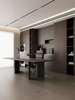 Bibliothèque en bois sur mesure, moderne, minimaliste et luxueuse, grande capacité de rangement, écologique, modulaire, gain de place, pour école, maison, bureau, hôtel