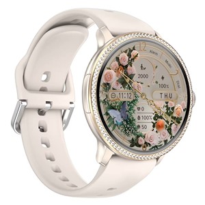 <span class=keywords><strong>Montre</strong></span> connectée pour femmes H80 <span class=keywords><strong>4G</strong></span> Android avec écran AMOLED, stockage 3 Go + 32 Go, carte SIM NFC, appel vidéo, étanche IP68, assistant vocal IA - Product Image 1