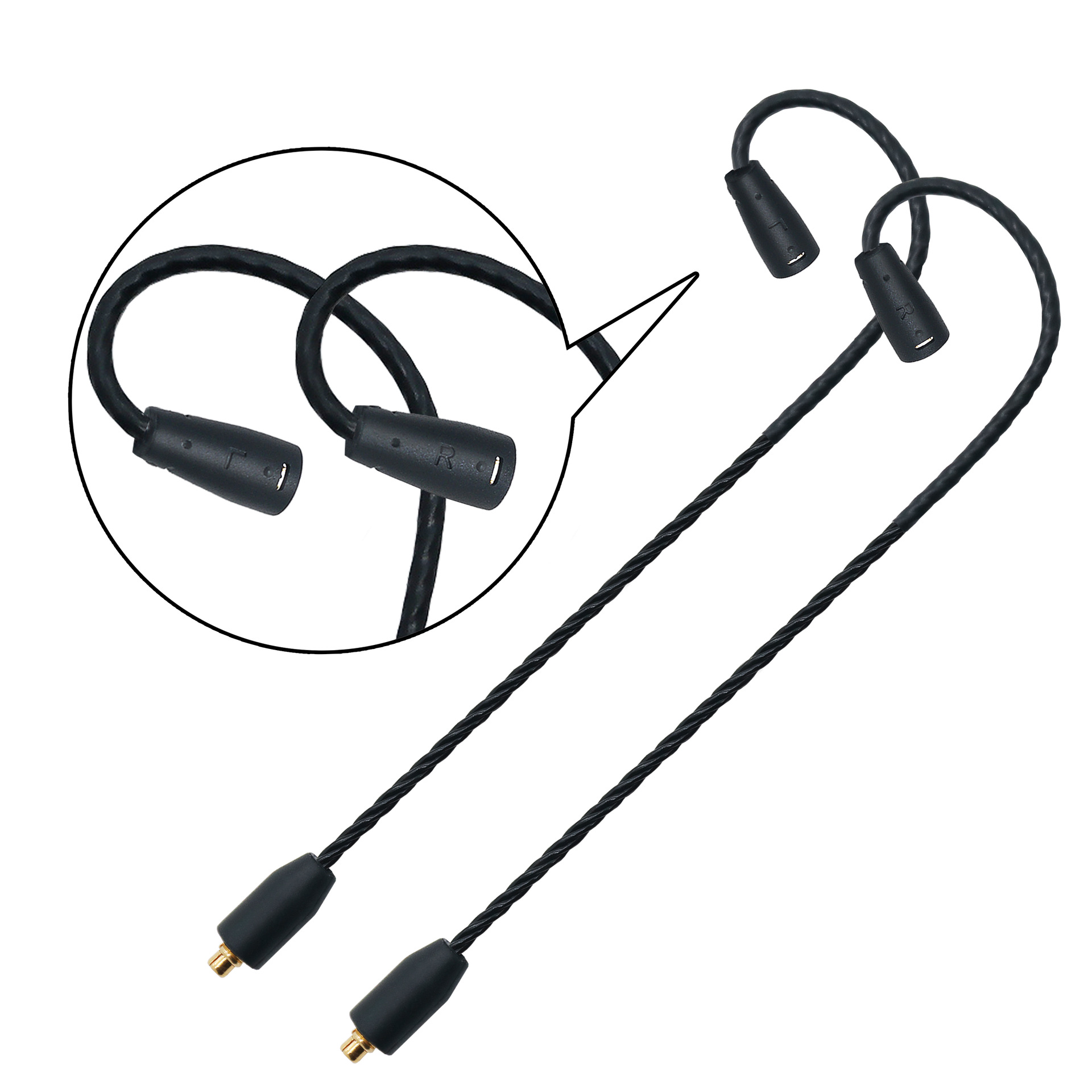 MMCX to IE80 over-ear adapter