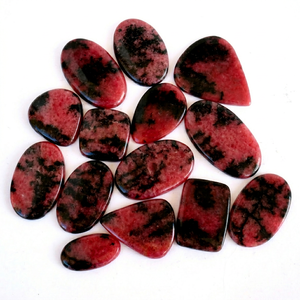 Gema de Rodonita Natural, cabujones sueltos, gemas mezcladas al por mayor - Product Image 1