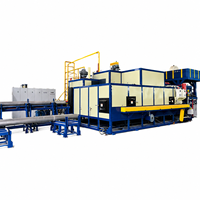 Horno de Calentamiento de Aluminio Multibillet de 2700T, 56KW, 380V, con PLC, para Prensa de Extrusión