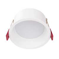 Plafonnier LED encastré SMD profond anti-éblouissement tout aluminium 75mm trou ouvert intérieur salon chambre à coucher plafonnier Downlight Spotlight