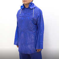 Vêtements de pluie universels jaunes imperméables et coupe-vent, veste et pantalon de sécurité, combinaison de pluie en plastique pour le camping