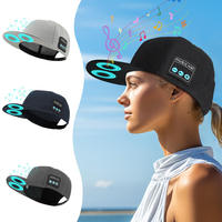 Casquette de sport musicale d'extérieur avec haut-parleurs doubles sans fil 5.4 intégrés, appels mains libres, réglable, idéale pour les cadeaux