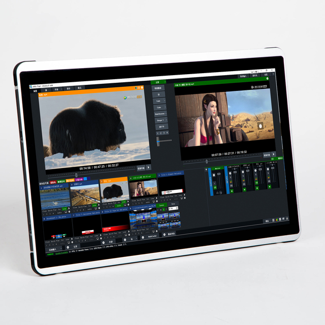 TYSTVideo M200S2 HD 17.3" Screen 16G RAM 1T ROM 12-Channel Built-in Switcher All-in-One Machine VMIX Streaming Software Live