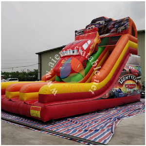 Toboggan gonflable à thème automobile, château gonflable commercial de qualité supérieure avec toboggan pour enfants, idéal pour les fêtes, la <span class=keywords><strong>location</strong></span> et les aires de jeux extérieures - Product Image 3