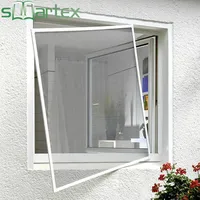 Perfil de aluminio conectar Esquina de plástico durabilidad superior Ventana de pantalla con marco de insecto retráctil multiuso