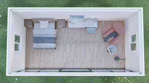 Casa Mobile Prefabbricata Espandibile CE da 20 Piedi in Acciaio, Traspirante, Moderna, per Ufficio/Residenziale, con Design Durevole - Product Image 2