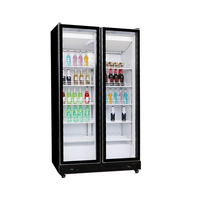 Réfrigérateur commercial d'affichage de supermarché simple Double trois portes en verre réfrigérateur à bière boisson boisson refroidisseur congélateur et refroidisseur