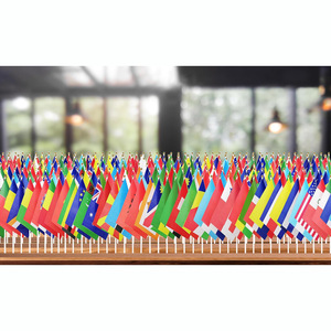 Banderas de Mano Personalizables para Eventos Deportivos, Mástiles de Bandera Nacional de Poliéster 100% <span class=keywords><strong>con</strong></span> Manivela y Accesorios para Animar - Product Image 6