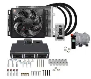 Aire Acondicionado Eléctrico Barato para Debajo del Tablero, Compresor de Aire de CC 12V 24V para RV, <span class=keywords><strong>Furgonetas</strong></span>, Coches Clásicos y Camionetas - Product Image 5