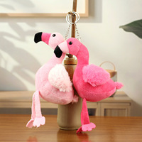 Jouets en peluche flamant rose, peluches, porte-clés flamant rose pour enfants, filles, garçons, souvenir