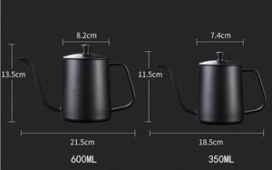 350มล. 600มล. หม้อต้มกาแฟเอสเปรสโซ่แบบคอห่านทำจากสเตนเลสสตีล - Product Image 5
