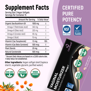 Cápsulas de Aceite de Espino Amarillo Orgánico Laicuherb, Suplemento Dietético Vegano para la Hidratación Femenina y la Salud Digestiva de la Mujer Adulta - Product Image 6