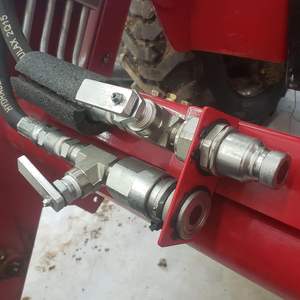 3/8 "Hydraulische Schnell kupplungen/Kupplungen mit flacher Oberfläche Staub kappen Hydraulischer Schnell kupplungs wechsel 3/8" Karosserie-ISO-Traktor - Product Image 5