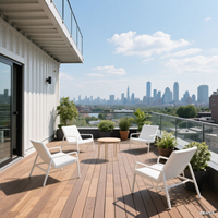 Maison préfabriquée en conteneur maritime moderne à 2 étages, personnalisée, écologique, durable, imperméable, résistante au feu, salon