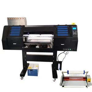 PT UV DTF Printer Dual 7610 Print Head LED Flatbed UV Printer For Glass Metal Wood Surface Sticker Printing