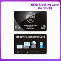 New Arrivals Custom Wholesale NFC Blocker Card High Tech Anti Theft RFID Blocking Card Prevent Personal Information Leakage