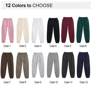 กางเกงวอร์มผ้าฝ้ายหนา400กรัมสำหรับผู้ชายผ้าฟลีซโอเวอร์ไซส์ออกแบบได้ตามน้ำหนัก - Product Image 2