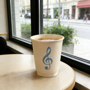 Vaso de papel para café de doble pared, biodegradable, desechable, con logo de color personalizado de Factory Craft, para tiendas de conveniencia y cadenas de comida rápida. - Product Image 3