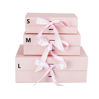 Boîte à parfum en papier pliable de luxe, nouvelle conception personnalisée, blanc, noir, rose, boîte à bijoux, boîte cadeau en papier magnétique pliable, en stock