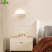 Lampe murale en plâtre de haute qualité 15,8*3,15 pouces, lampe murale LED encastrée moderne et simple, blanche, pour la décoration de la maison, de l'hôtel, du bar