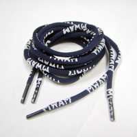 Lacets de chaussures personnalisés avec emballage, souples, extensibles, ronds, tissés, avec logo personnalisé