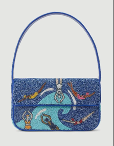Pochette en perles de verre multicolores, design élégant et luxueux, fabriquée à la main, sacs à la mode pour femmes et filles, articles cadeaux - Product Image 4
