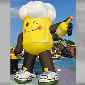 Bottiglia gonfiabile di birra cartone animato bottiglia di birra personaggio di promozione per il centro commerciale gigante influenza - Product Image 1