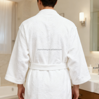 Peignoir de bain en tissu éponge de luxe personnalisé avec logo, absorbant, doux, épais, en coton, couleur unie, pour hôtel, spa, maison, col kimono