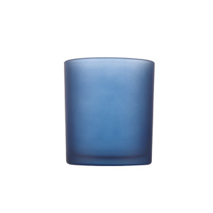 200ml Frosted Luxury Glass Candle Jar Empty Candles Making Vessels Holder Aromatherapy Candle Glass Cup
