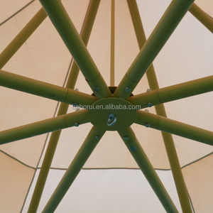 Grande <span class=keywords><strong>tente</strong></span> en toile imperméable de style pyramide de 4m x 4m personnalisée pour la plage, le camping et les fêtes Auvents <span class=keywords><strong>Tipi</strong></span> Auvent Genre - Product Image 4