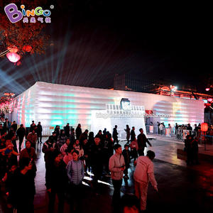 Grande tente publicitaire gonflable Bingo, design cube carré géant, stand de discothèque gonflable, scène de fête pour événements extérieurs - Product Image 2