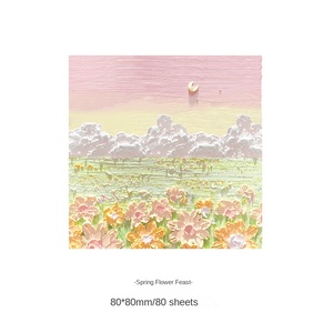 โพสต์อิทโน้ต ภาพวาดสีน้ำมันแนวแนวนอน โพสต์อิทโน้ตสามมิติ กระดาษโน้ตสีสันสดใส โพสต์อิทโน้ต - Product Image 6