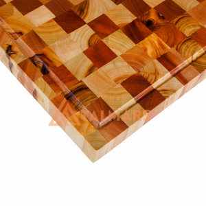 Usine de haute qualité en gros personnalisé fin Grain Acacia bois carré viande légumes boucher planche à découper pour la cuisine - Product Image 1