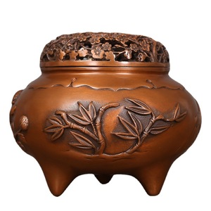 Purple Copper Incense Burner Small And <b>Large</b> Size Hand Made For Religious Use - Product Image 4