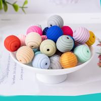 Mordedor de cuentas de colmena de 15mm silicona de grado alimenticio no tóxico certificado CE para la fabricación de joyas