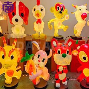 Chinese Zodiac <b>Dragon</b> Cartoon Animal 3d Fiberglass Lamp Ip65 Waterproof Christmas New Year's Day Motif Decorative <b>Lights</b> For - Product Image 2