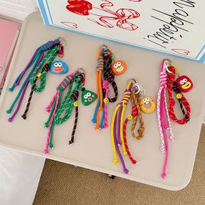 Colorful UV Printed Woven Lanyard Keychain PVC Plastic Waterproof Carabiner for Bags Cups & Accessories