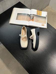 Femmes Chunky <span class=keywords><strong>Mary</strong></span> Jane plate-forme chaussures en cuir verni uniforme chaussures habillées Femme deux tons plate-forme <span class=keywords><strong>Mary</strong></span> Jane cheville Botas chaussures - Product Image 2