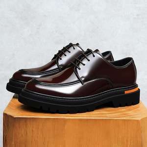 Zapatos de Cuero para Hombre de Alta Calidad, Zapatos de Cuero con Suela Gruesa para Hombre, Zapatos de Cuero para Negocios y Ocasiones Casuales, Zapatos para Hombre con Plataforma - Product Image 6