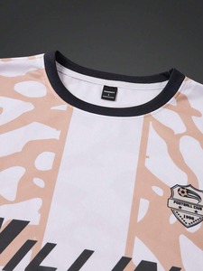 Factory specializing in minimalist printed short-sleeved <b>T</b>-<b>shirts</b> and solid-color shorts tracksuits; customization available.F10 - Product Image 4