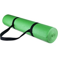 Tapete de Yoga Extra Grueso Antidesgarro, Multiusos, de Alta Densidad de 1/4 de Pulgada, con Correa de Transporte