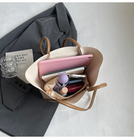 Sac à bandoulière simple pour femme en PU uni à la mode