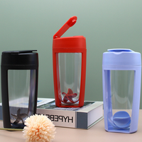 Bouteille shaker de sport en plastique PP écologique avec logo personnalisé et couvercle, pour boire directement, idéale pour le bureau et l'extérieur