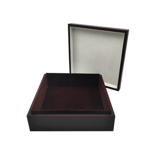 Caja de Regalo de Madera para Cordyceps, 26X26X9.2Cm, Cuadrada, Hecha a Mano, para Presentaciones Premium - Product Image 2