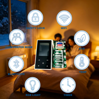Controlador de Temperatura WiFi Inteligente Tuya, Pantalla Táctil LCD Grande, Termostato Programable, Montaje Empotrado en Pared, Universal OEM