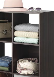 Étagère cube à trois niveaux empilable en MDF, étagère <span class=keywords><strong>de</strong></span> présentation en bois, étagère <span class=keywords><strong>de</strong></span> rangement ouverte, salon, chambre à coucher, bureau à domicile, armoire <span class=keywords><strong>de</strong></span> rangement - Product Image 6