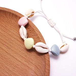 Hot bán phụ nữ của Bohemian hạt vỏ Vòng đeo tay có thể điều chỉnh chuỗi thủ công mỹ nghệ tự nhiên đồ trang sức phụ kiện - Product Image 3